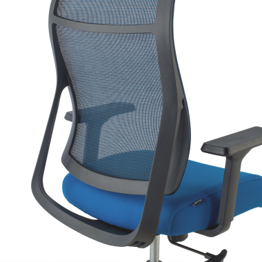 cadeira ergonomica azul stay malha mesh bracos moveis 3