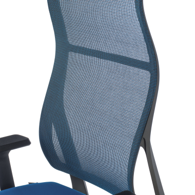 cadeira ergonomica azul stay malha mesh bracos moveis 9