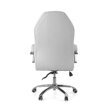 poltrona de escritorio branco pioneer pele sintetica bracos estofados 9