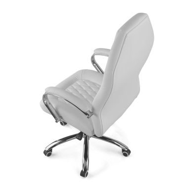 poltrona de escritorio branco pioneer pele sintetica bracos estofados 7
