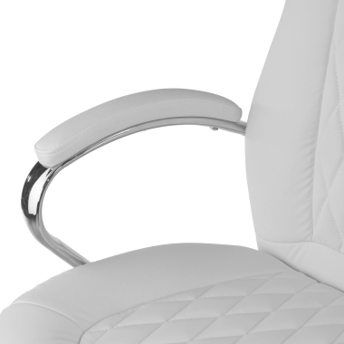 poltrona de escritorio branco pioneer pele sintetica bracos estofados 8
