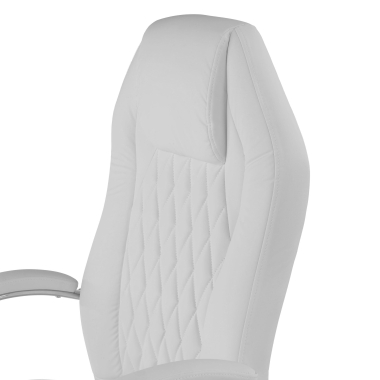 poltrona de escritorio branco pioneer pele sintetica bracos estofados 5