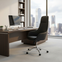 Cadeira de escritório executiva Luxus, encosto ergonômico
