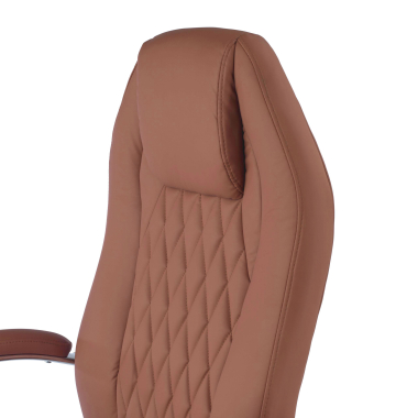 poltrona de escritorio marrom pioneer pele sintetica bracos estofados 10