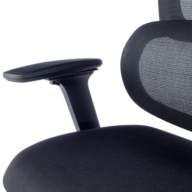 cadeira ergonomica preto essenza malha mesh bracos regulaveis 3d apoio lombar duplo apoio de cabeca 12