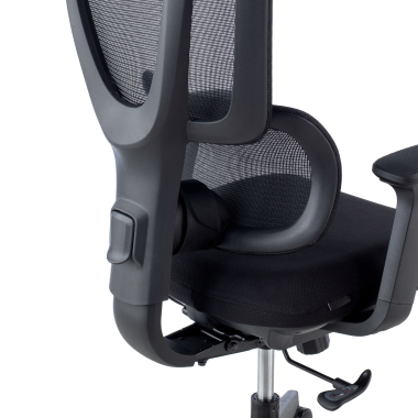 cadeira ergonomica preto essenza malha mesh bracos regulaveis 3d apoio lombar duplo apoio de cabeca 7