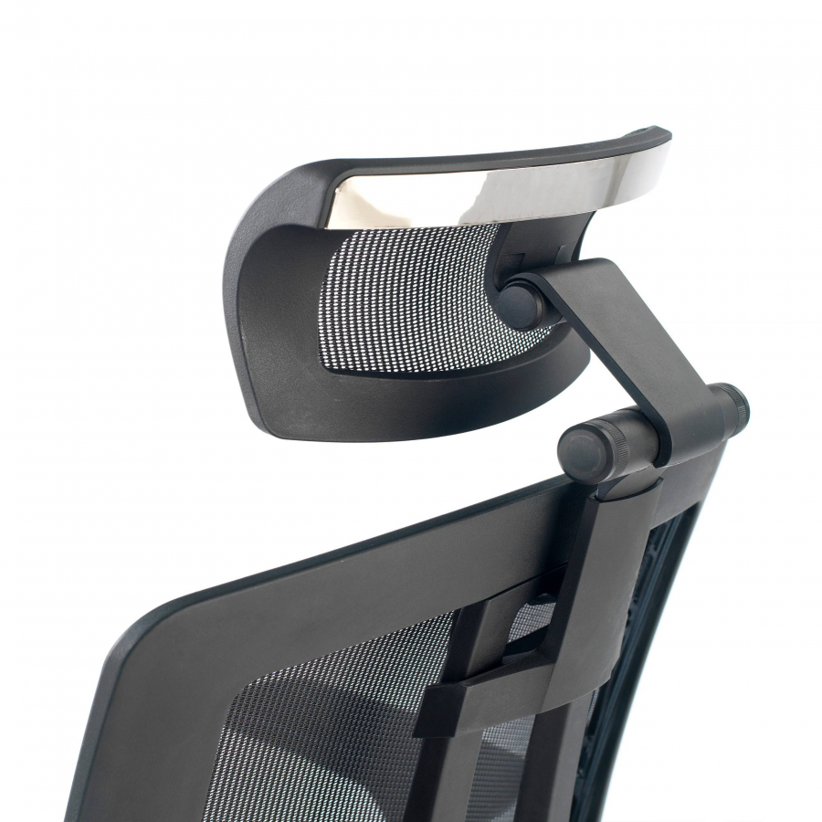 Cadeira de escritório japonesa Hiro, ergonômica, espuma injetada, apoio de cabeça