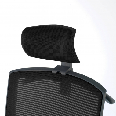 cadeira ergonomica preto estrutura negra reposacabecas malha mesh bracos regulaveis 1d apoio lombar apoio de cabeca 8