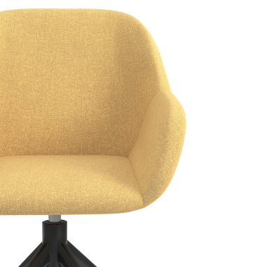 cadeira de reuniao preto amarelo giratoria tecido bracos estofados 5
