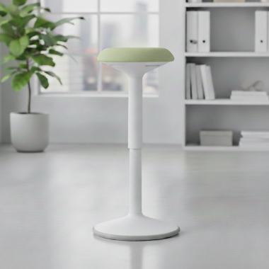 banco ergonomico branco verde activepro tecido sem bracos 2