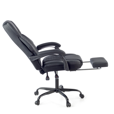 cadeira gaming preto morgan pele sintetica bracos moveis almofada de apoio de cabeca apoio de cabeca apoio de pes extensivel 3