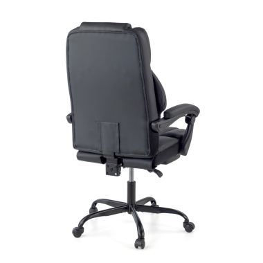 cadeira gaming preto morgan pele sintetica bracos moveis almofada de apoio de cabeca apoio de cabeca apoio de pes extensivel 8