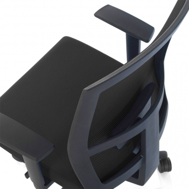 cadeira ergonomica preto estrutura preta malha mesh bracos regulaveis 1d apoio lombar 8