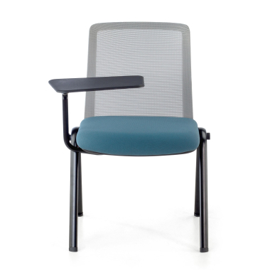 cadeira com palmatoria azul atril de escritorio malha mesh sem bracos 6