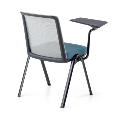 cadeira com palmatoria azul atril de escritorio malha mesh sem bracos 8
