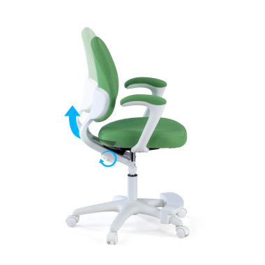 cadeira de secretaria para criancas verde mickey tecido bracos fixos 3