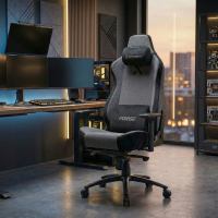 Cadeira gaming ergonómica em tecido Forge, almofada magnética
