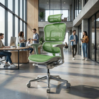 Cadeira executiva ergonomica Ergohuman Elite, Estrutura branca