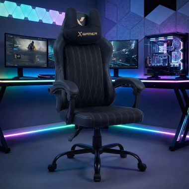 cadeira gaming preto titan pele sintetica bracos rebativeis almofada de apoio de cabeca apoio de cabeca 2
