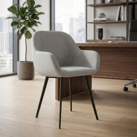 Cadeira de sala de espera Greta, 4 pernas, braços estofados