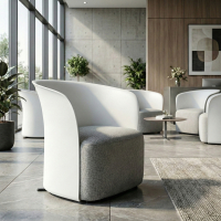 Poltrona Duomo para sala de espera, design moderno