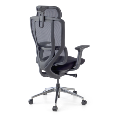 cadeira ergonomica preto aeroflow estrutura negra malha mesh bracos regulaveis 3d apoio lombar duplo apoio de cabeca 11