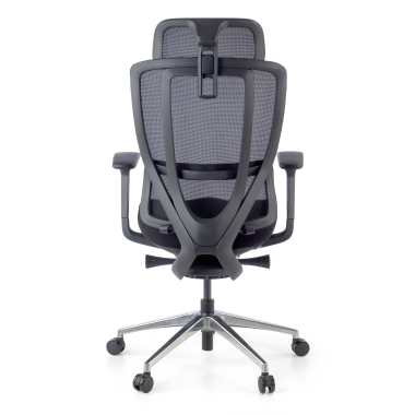 cadeira ergonomica preto aeroflow estrutura negra malha mesh bracos regulaveis 3d apoio lombar duplo apoio de cabeca 12