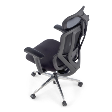 cadeira ergonomica preto aeroflow estrutura negra malha mesh bracos regulaveis 3d apoio lombar duplo apoio de cabeca 13