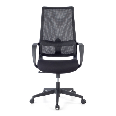 cadeira de escritorio preto axis malha mesh bracos fixos 3
