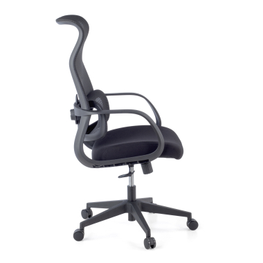 cadeira de escritorio preto axis malha mesh bracos fixos 8