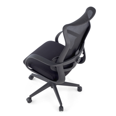 cadeira de escritorio preto axis malha mesh bracos fixos 13