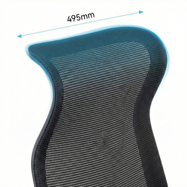 cadeira de escritorio preto axis malha mesh bracos fixos 10