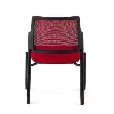 cadeira de visitante vermelho sem bracos malha mesh sem bracos 7