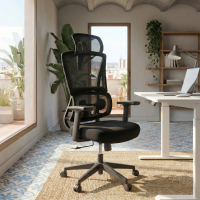 Cadeira de Escritório Ergonómica Orbit com Apoio de Cabeça, Suporte Lombar