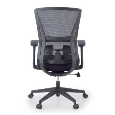 cadeira ergonomica preto sem reposacabecas tecido bracos fixos apoio lombar duplo 11