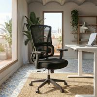 Cadeira de Escritório Ergonómica Orbit com Suporte Lombar, Assento Acolchoado