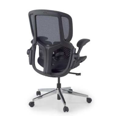 cadeira ergonomica preto erghos one sem apoio de cabeca malha mesh bracos regulaveis 3d apoio lombar duplo 11