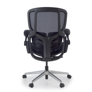 cadeira ergonomica preto erghos one sem apoio de cabeca malha mesh bracos regulaveis 3d apoio lombar duplo 6