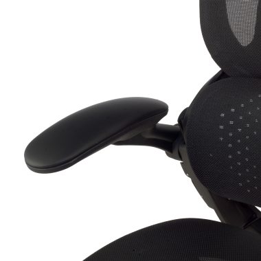 cadeira ergonomica preto erghos one sem apoio de cabeca malha mesh bracos regulaveis 3d apoio lombar duplo 14