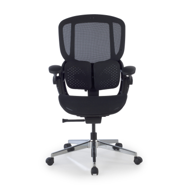 cadeira ergonomica preto erghos one sem apoio de cabeca malha mesh bracos regulaveis 3d apoio lombar duplo 5