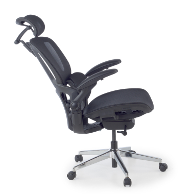 cadeira ergonomica preto erghos one com apoio de cabeca malha mesh bracos regulaveis 3d apoio lombar duplo apoio de cabeca 4