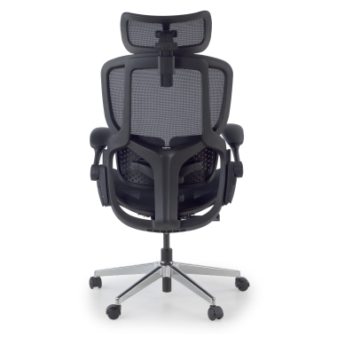 cadeira ergonomica preto erghos one com apoio de cabeca malha mesh bracos regulaveis 3d apoio lombar duplo apoio de cabeca 11