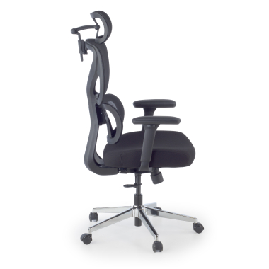 cadeira ergonomica preto erghos air tecido bracos regulaveis 3d apoio lombar apoio de cabeca 4