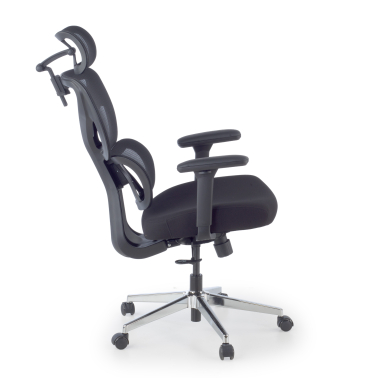 cadeira ergonomica preto erghos air tecido bracos regulaveis 3d apoio lombar apoio de cabeca 5