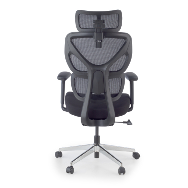 cadeira ergonomica preto erghos air tecido bracos regulaveis 3d apoio lombar apoio de cabeca 8
