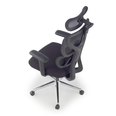 cadeira ergonomica preto erghos air tecido bracos regulaveis 3d apoio lombar apoio de cabeca 13