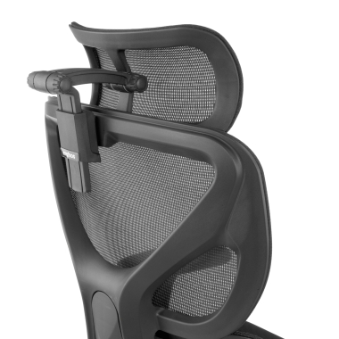 cadeira ergonomica preto erghos air tecido bracos regulaveis 3d apoio lombar apoio de cabeca 10