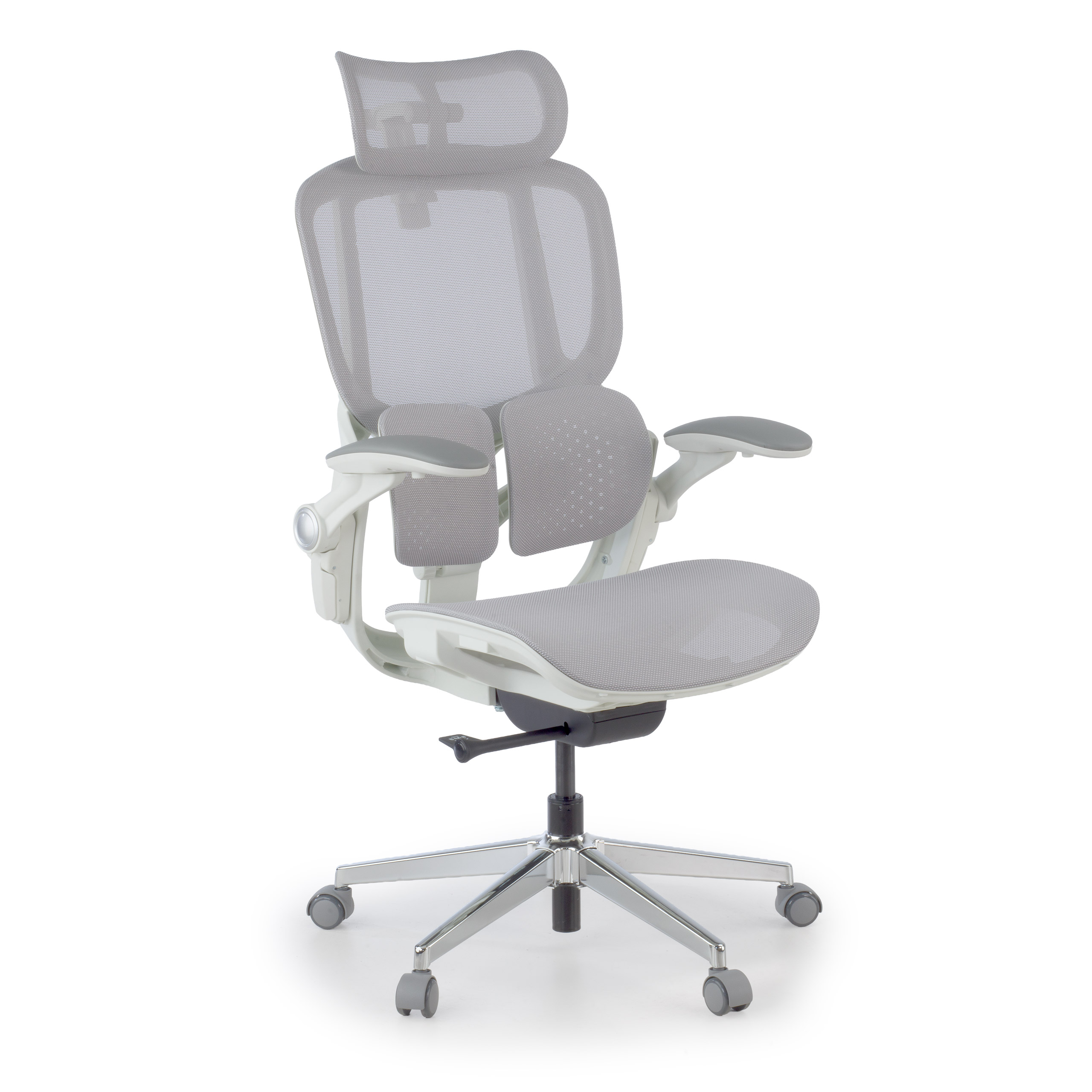 Cadeira ergonómica com apoio de cabeça Erghos One, ortopédica, duplo suporte lombar
