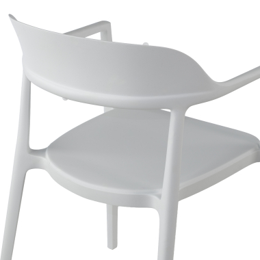 cadeira sala de espera branco riga plastico sem bracos 6