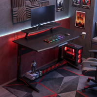 Mesa Gamer XPlayer, duplo nível, fibra de carbono